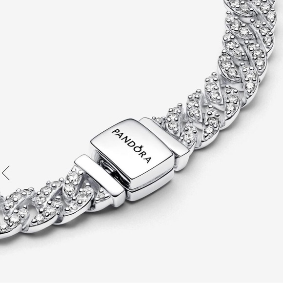 Pandora Timeless Pavé Cuban Chain Bracelet - Picture 3 of 7